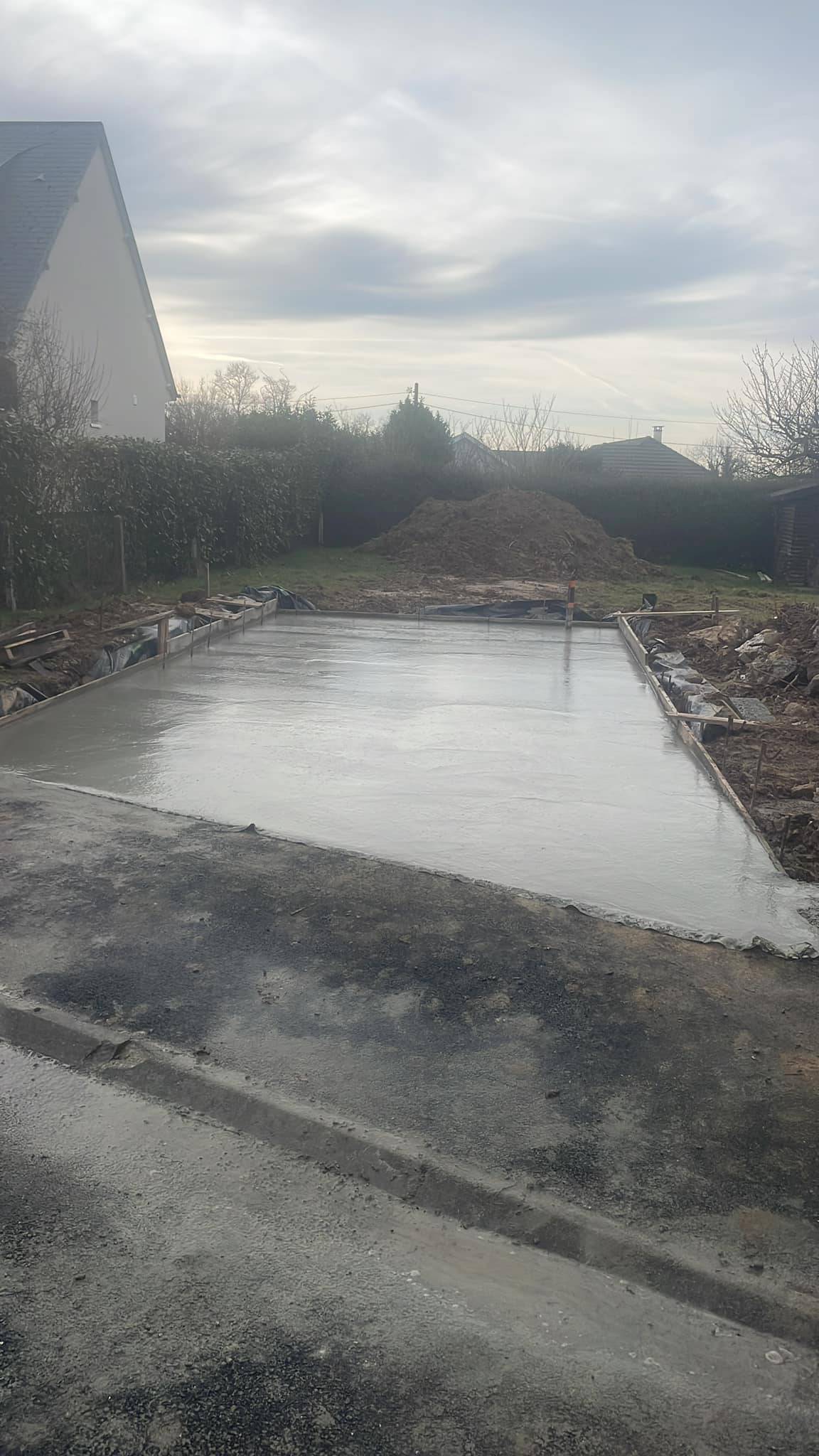 Dalle béton finition lissé