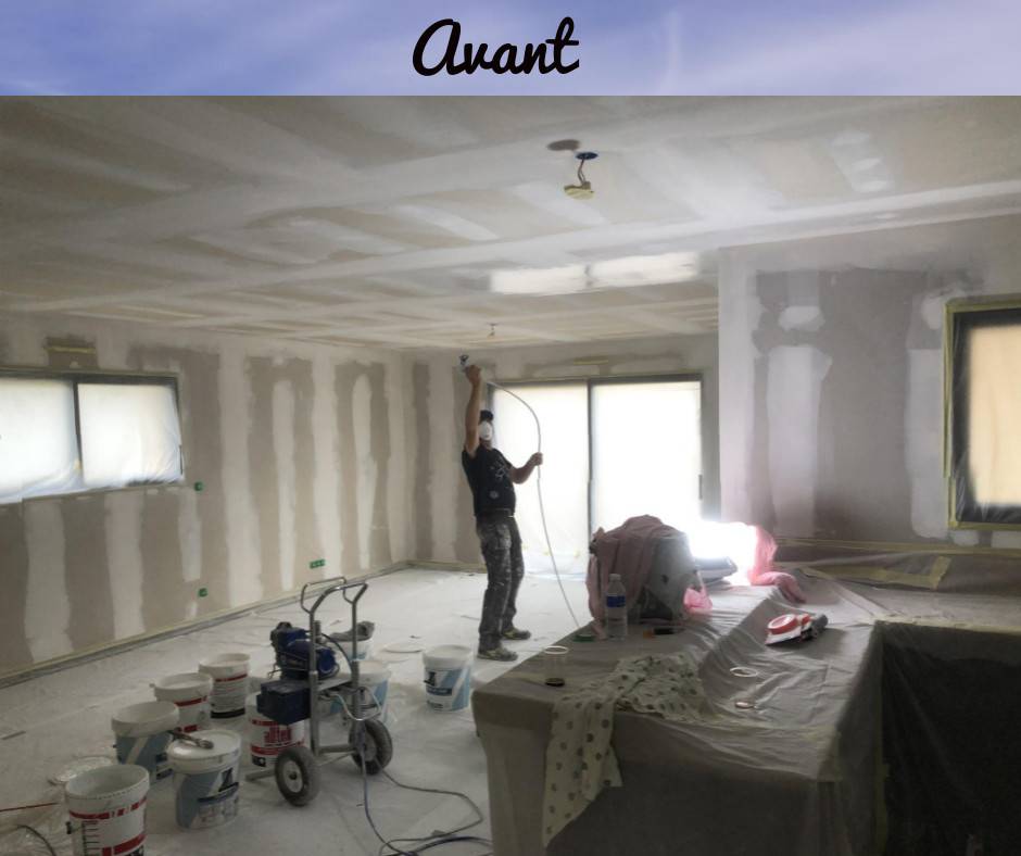 Application d'enduit et peinture maison neuve à Bolbec