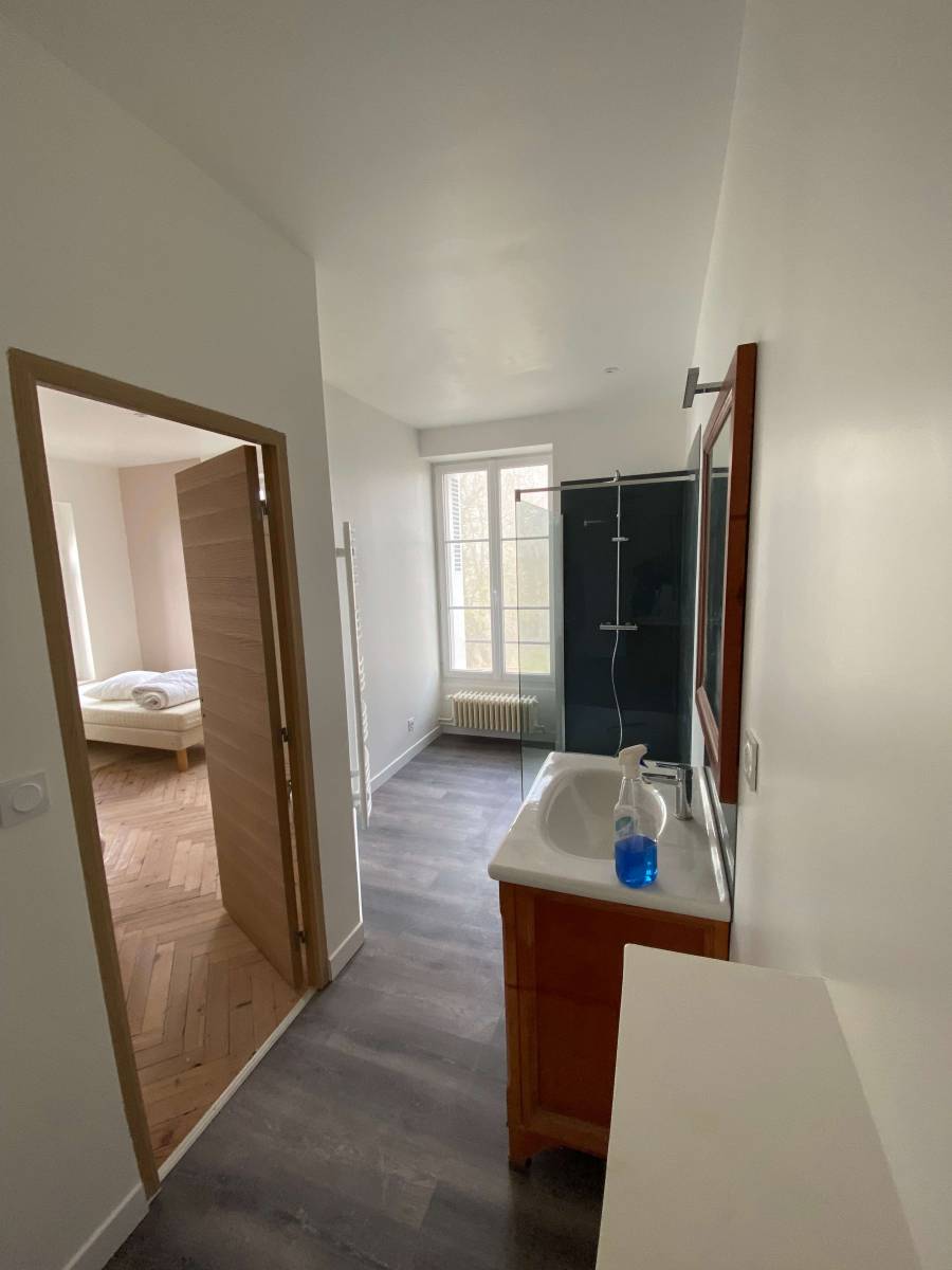 création d'une salle de bain pour obtenir une chambre parental